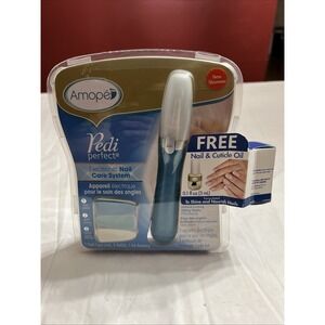 Amope Pedi Perfect Electronic Nail Care System With 3 File Refills New & Sealed